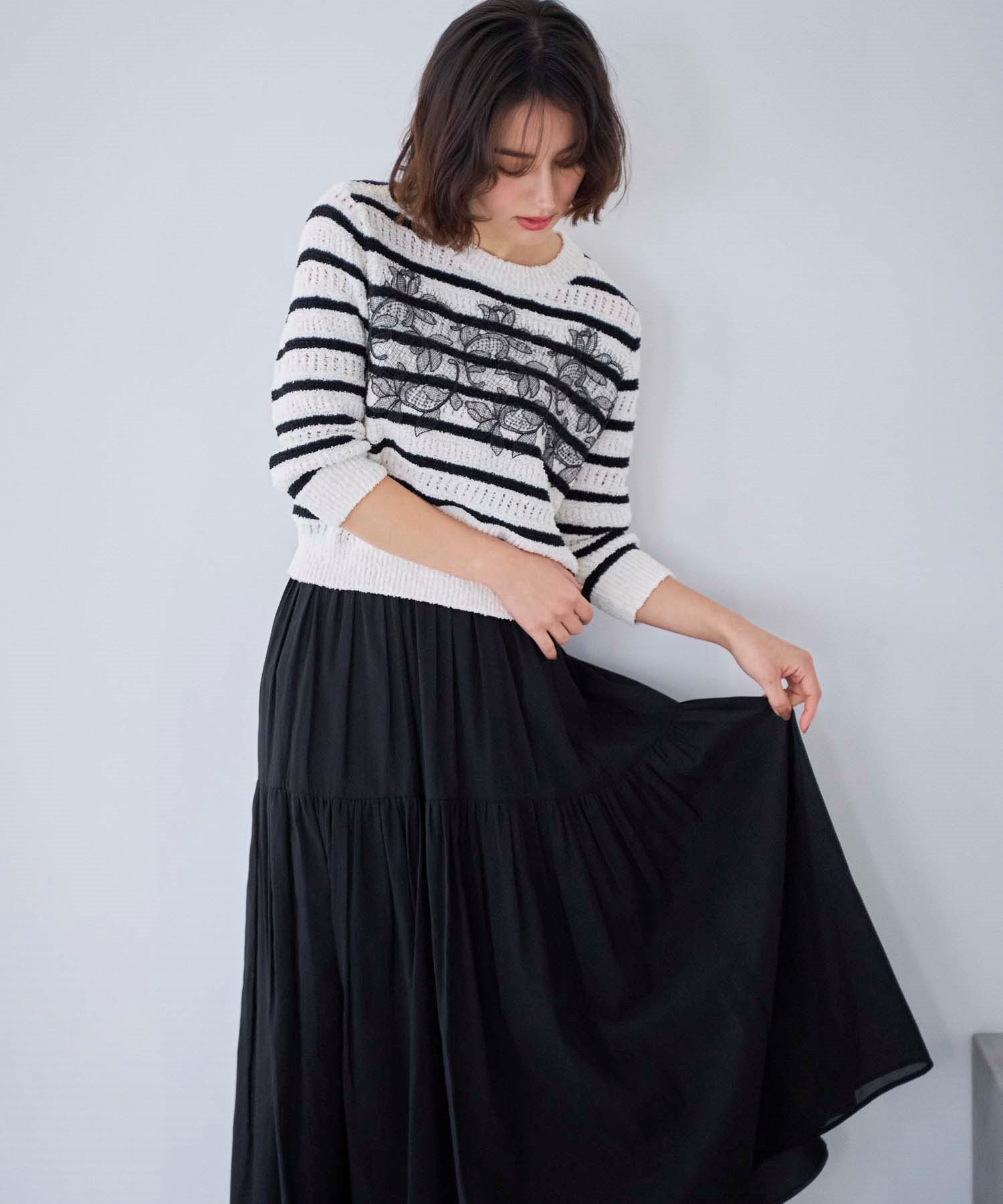 予約】ボリュームシアーフレアスカート | フレアスカート | NOELA