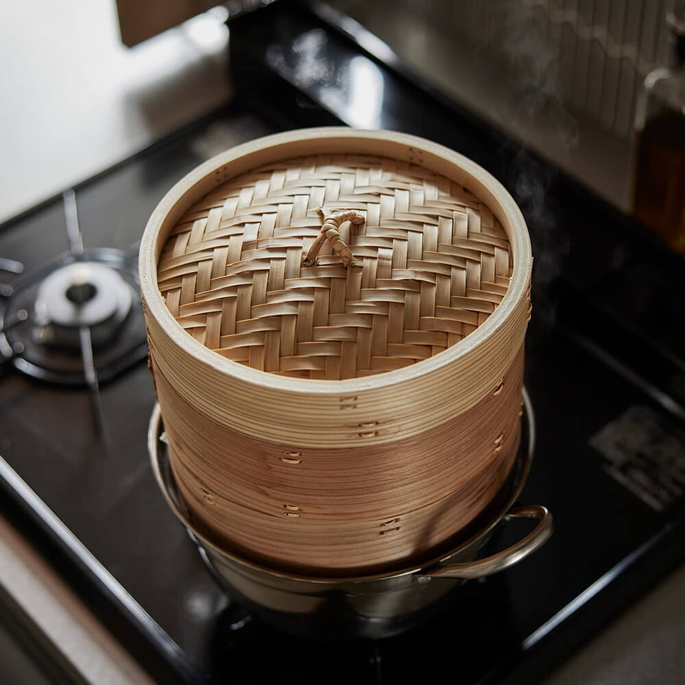 ステンレス鍋セット 15cm 杉中華せいろ 2段 ｜のレン神楽坂【公式通販