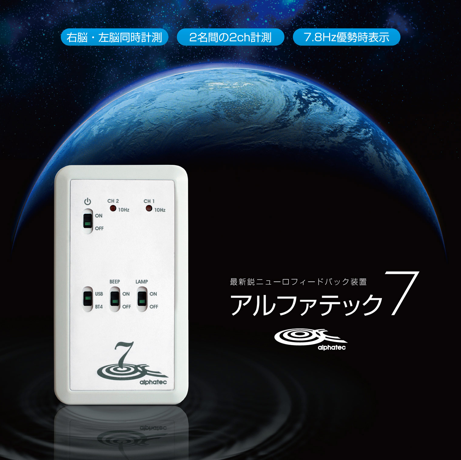 脳波測定器 アルファテック（Alphatec）｜ニューロフィードバック装置