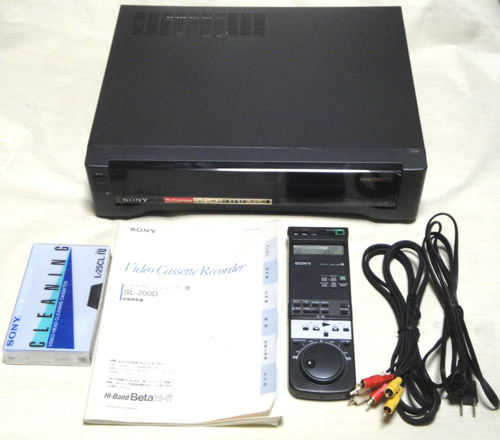 映像機器 ＞ ベータビデオデッキ ＞ SONY SL-200D ベータビデオデッキ