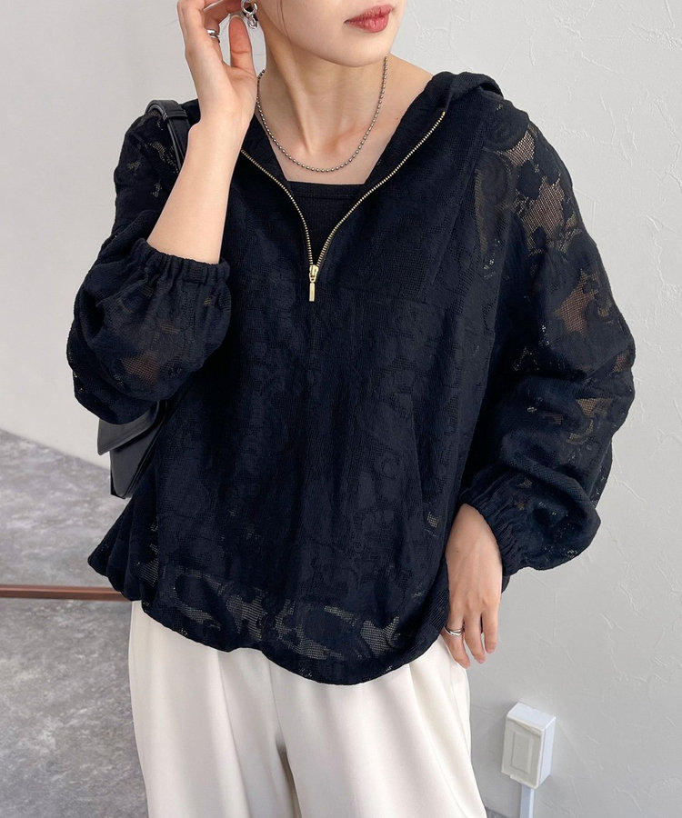 レースアノラックパーカー（4-0021-5-21-012）｜fredy emue(フレディ