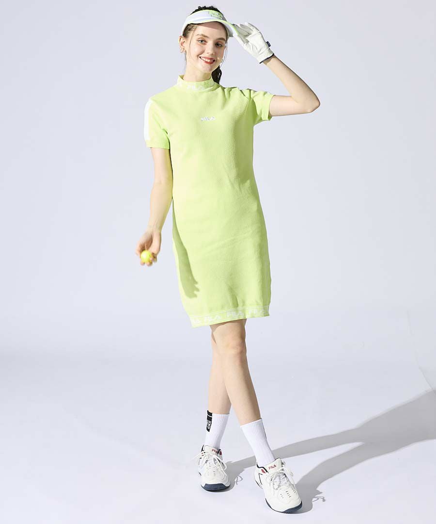 WEB限定》FILA GOLFレディース 【体のラインが出にくい】モックネック