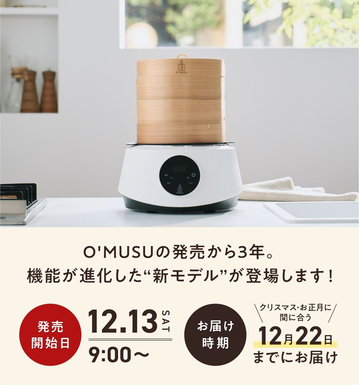 電気蒸し器O'MUSU 新モデル – Ocrasi 公式オンラインストア