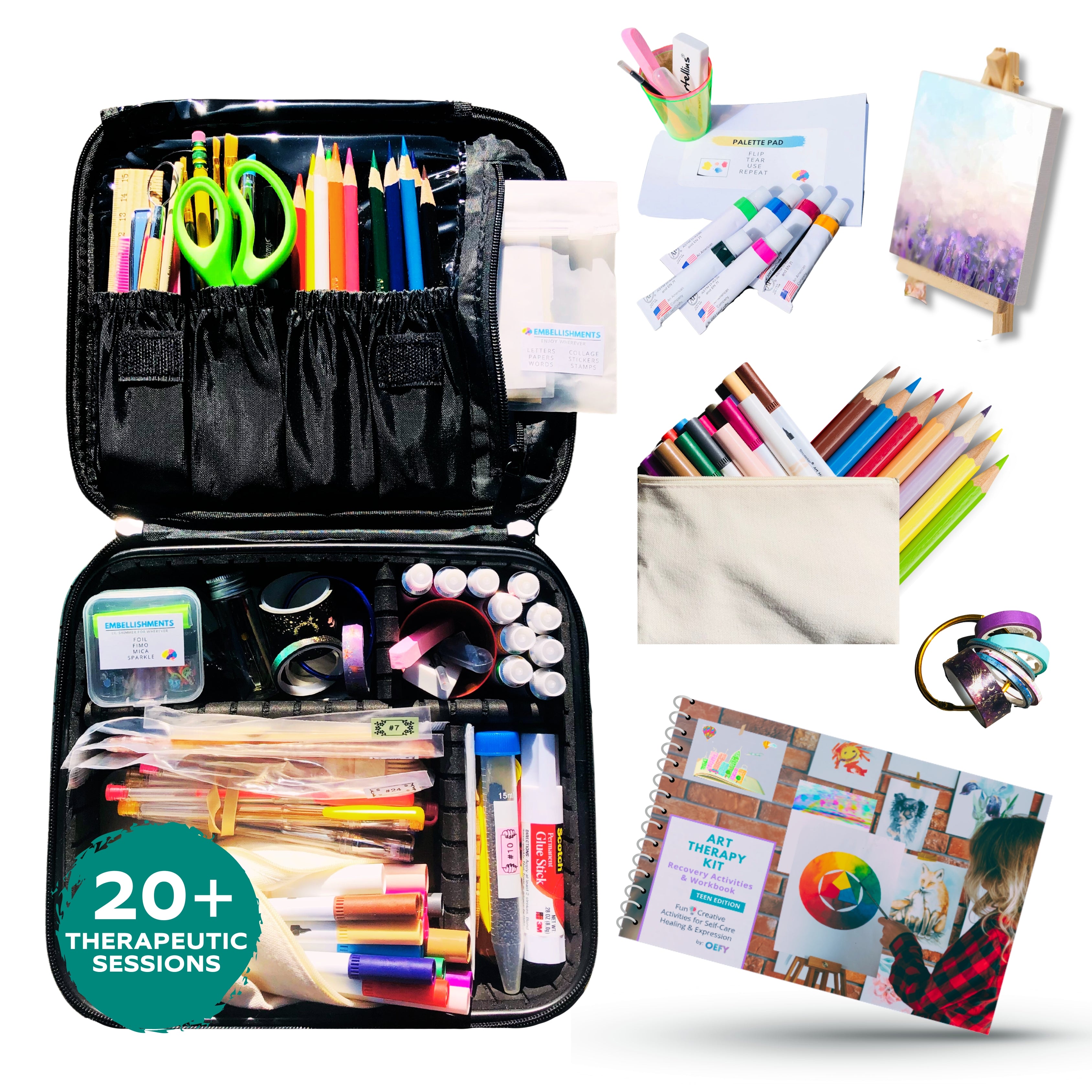 Expressive Art Therapy Activities Supplies Kit – Oefy