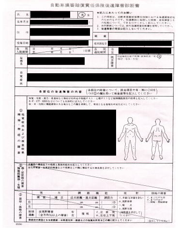 後遺障害診断書の見方 | 交通事故相談ガイド