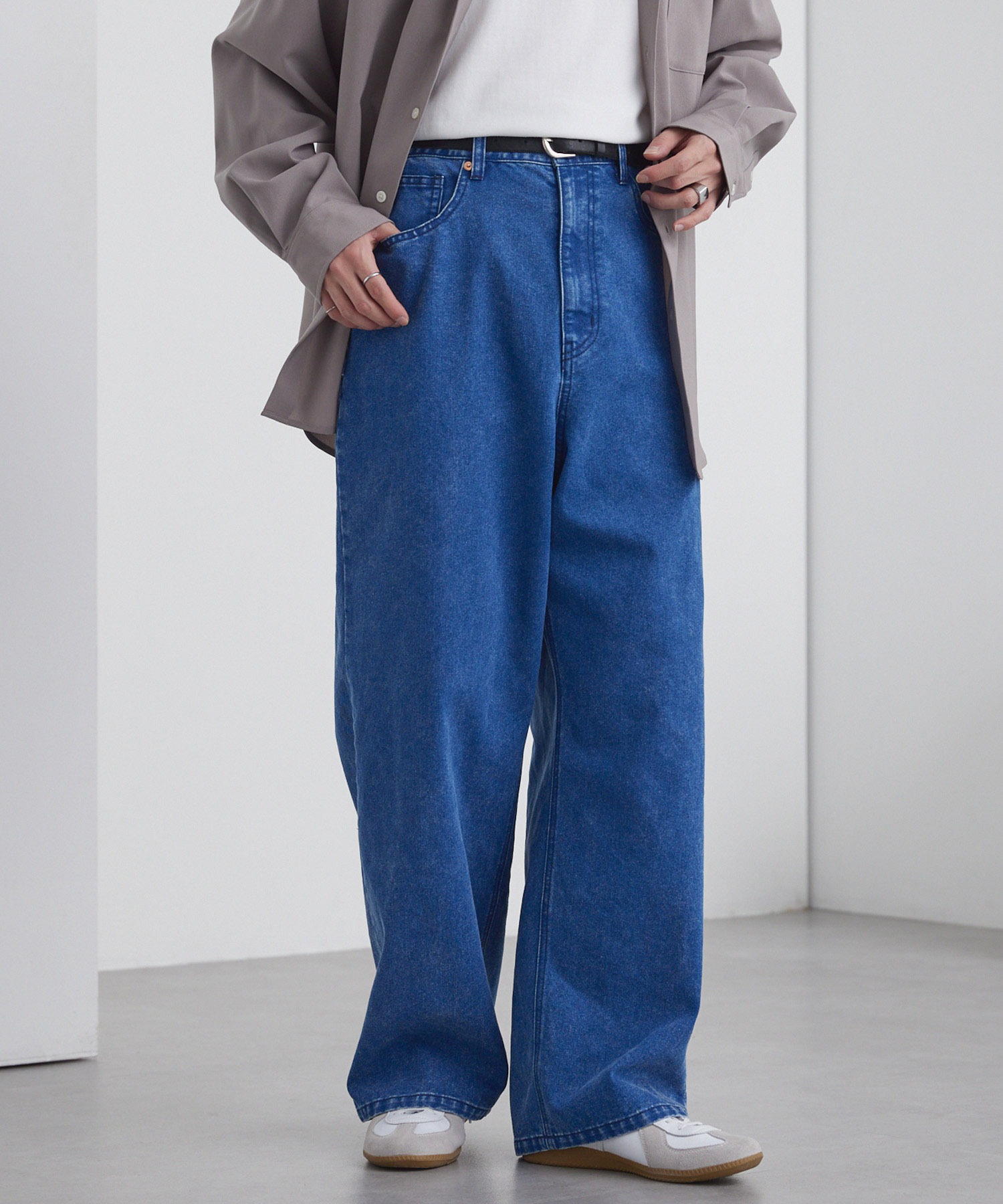 ヴィンテージメイクバギーセミワイドデニムパンツ MONO-MART│MONO