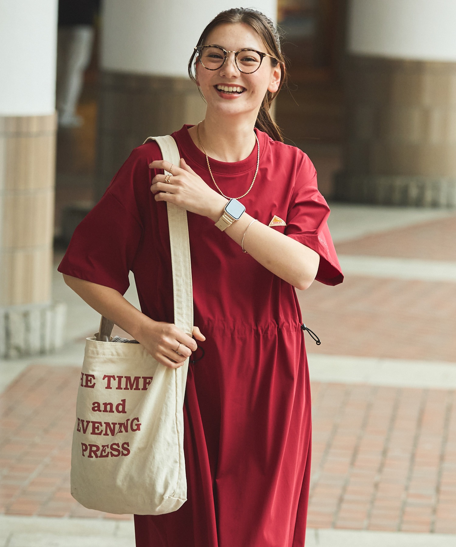 KELTY/ケルティ 別注 ドロストデザインストレッチワンピース THE CRAFT