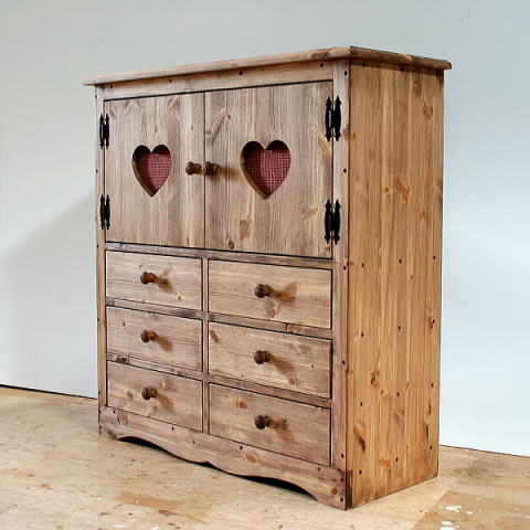 パイン家具実例-カントリーチェスト | オーダーメイドパイン家具のokamoku