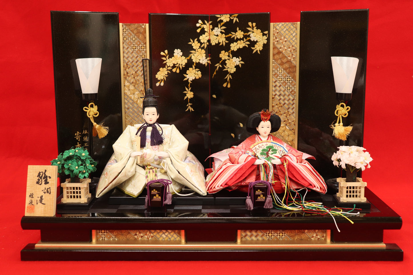 親王飾り雛人形セット(60cm×31cm×40cm) – 節句人形の通販サイトは大野