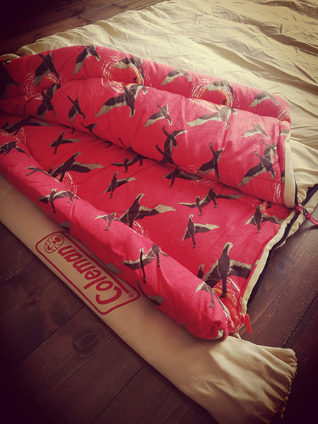 コールマンのビンテージスリーピングバッグ（寝袋）で寝てみた