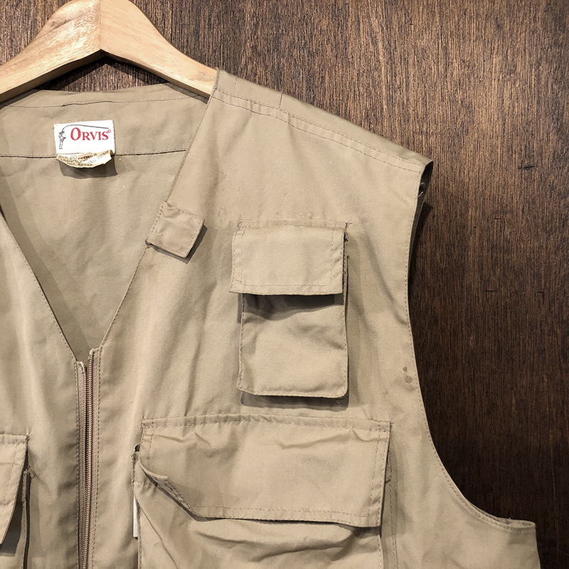 Orvis Quick Dry Cloth Fishing Vest Tan XL オービスコットン60% ポリ