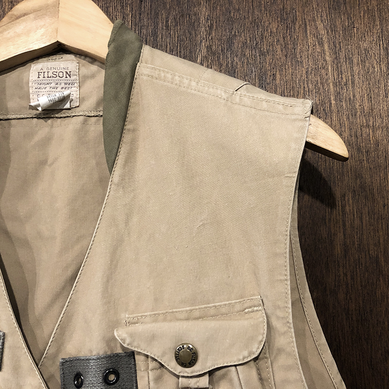 Filson Fly Fishing Vest Tan Old Talon Zip S フィルソン フライ