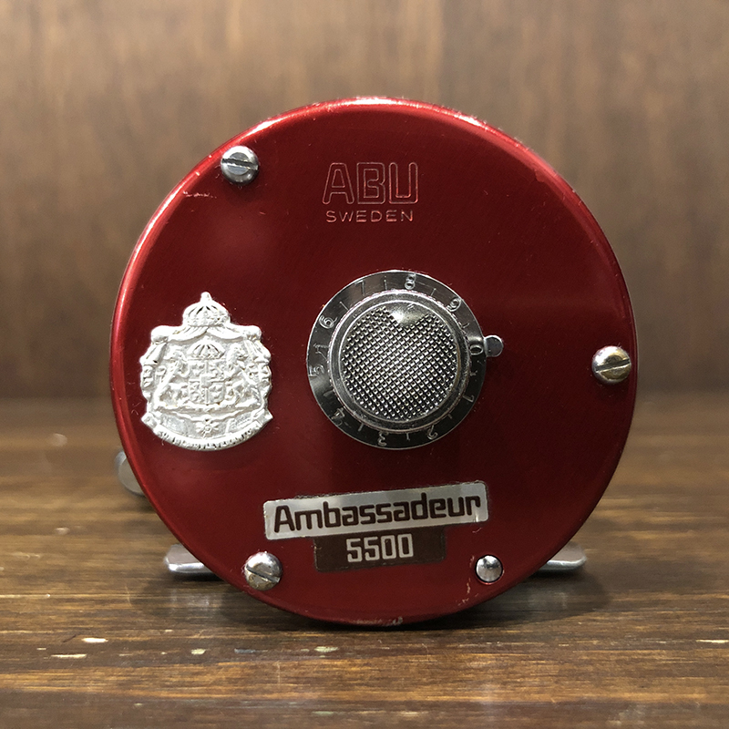 Abu Ambassadeur 5500 Cherry Red Bait Reel New High Speed 780600
