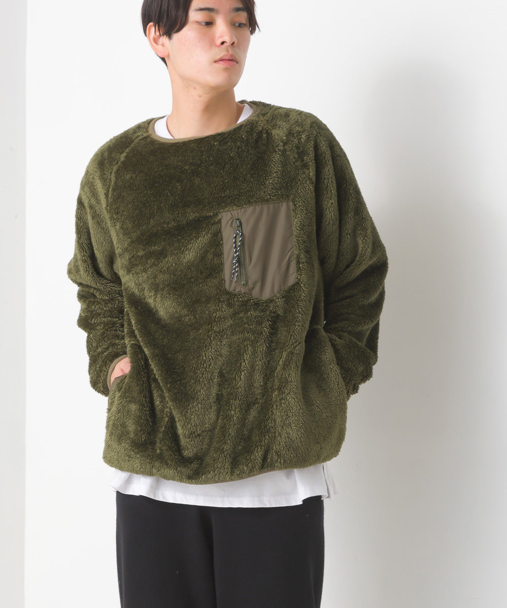 OMNES】ユニセックス ボアフリースプルオーバー【1521-7061】