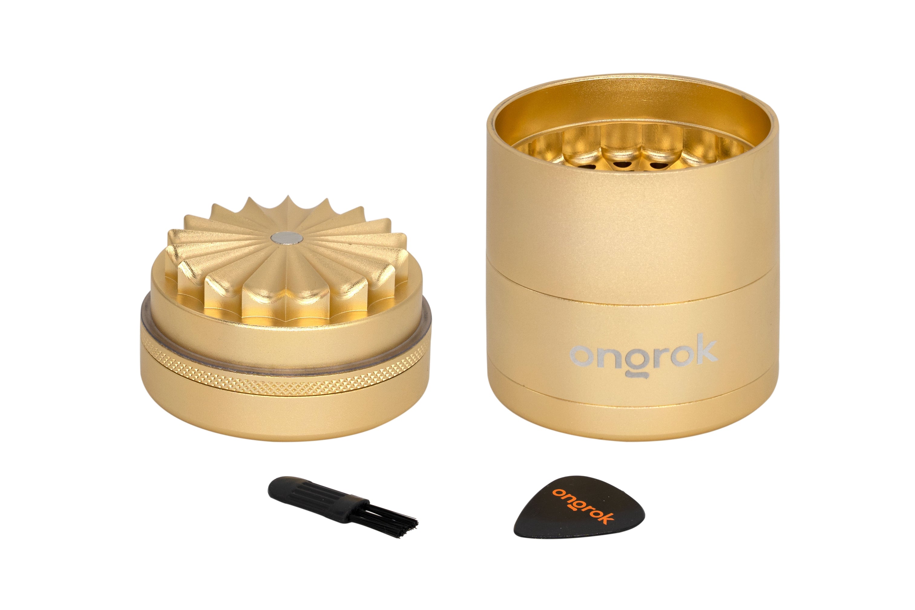 ONGROK Toothless 5-Piece Herb Grinder - New 55mm (2.2in) Size