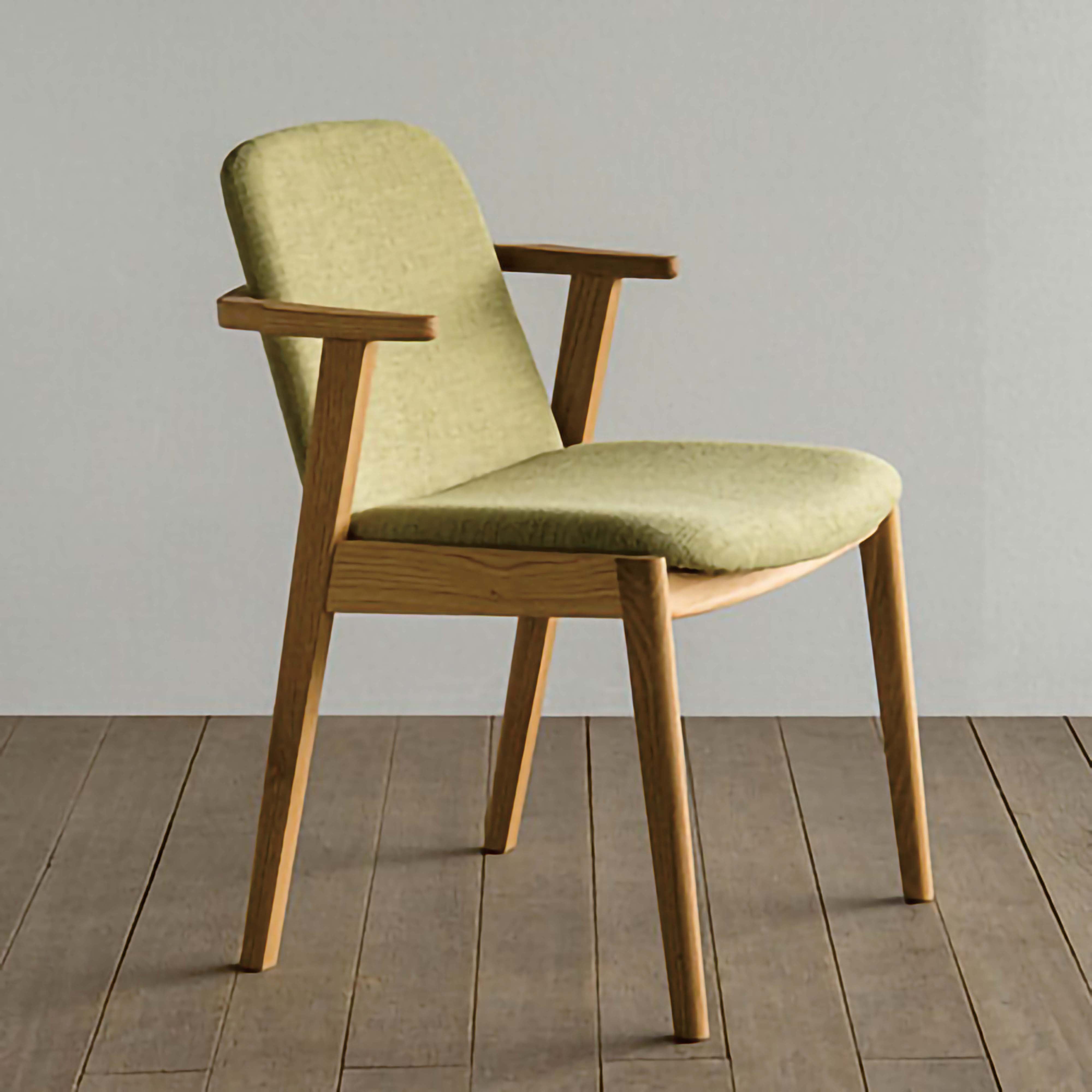 シキファニチア｜ラク セミアームチェア（布張り） - INTERIOR SHOP