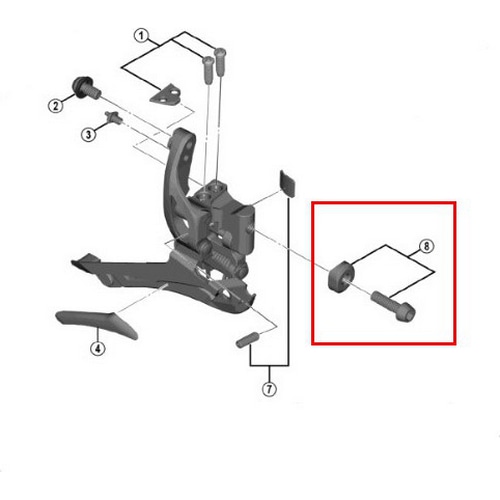 SHIMANO SMALL ( シマノ ) リペアパーツ FD-5800 取付ボルト / 座金