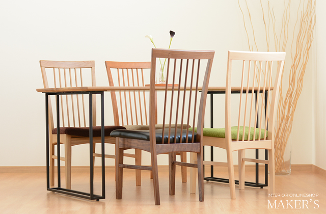 Spain(スパイン) 無垢 ダイニングチェア 【送料無料】