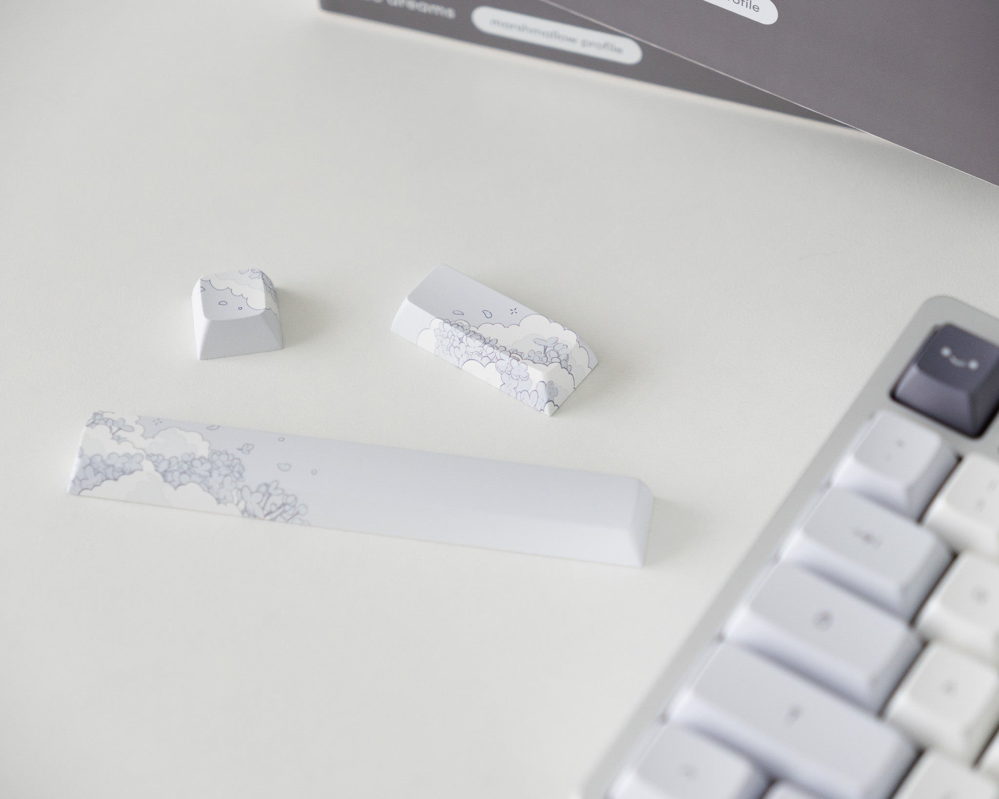 lilac dreams marshmallow keycaps – osume