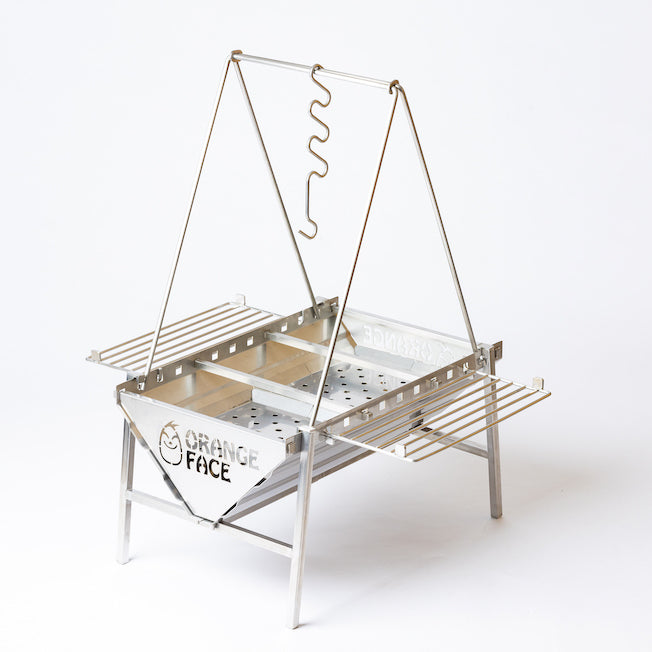 焚き火キッチン【ステンレス製】ラージ(4〜7人用) OF-01S フルセット