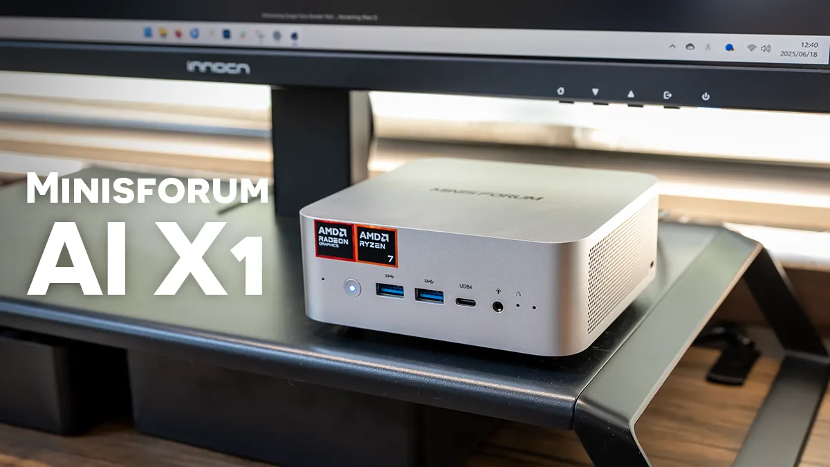 Minisforum AI X1 レビュー：Ryzen 7 255搭載、静かでオフィスワークも
