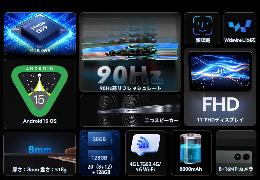 Helio G99搭載 Alphawolf PPad2 発売！限定100台、LINE友だち登録で