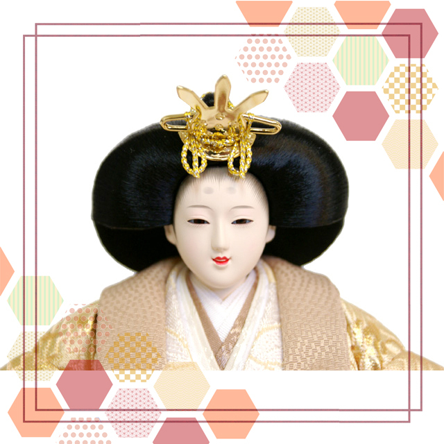 雛人形,東京久月, よろこび雛,コンパクト収納飾り,ひな人形,#S-36234