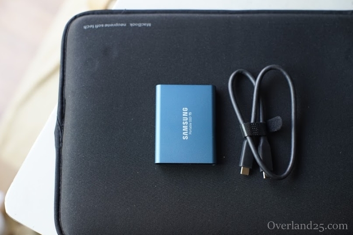 Samsung T5 ポータブルSSDレビュー。この小ささ！そして高速！旅行が