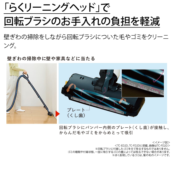 三菱電機 掃除機 紙パック式 クリーナー Be-K ビーケイ TC-FD2D-N