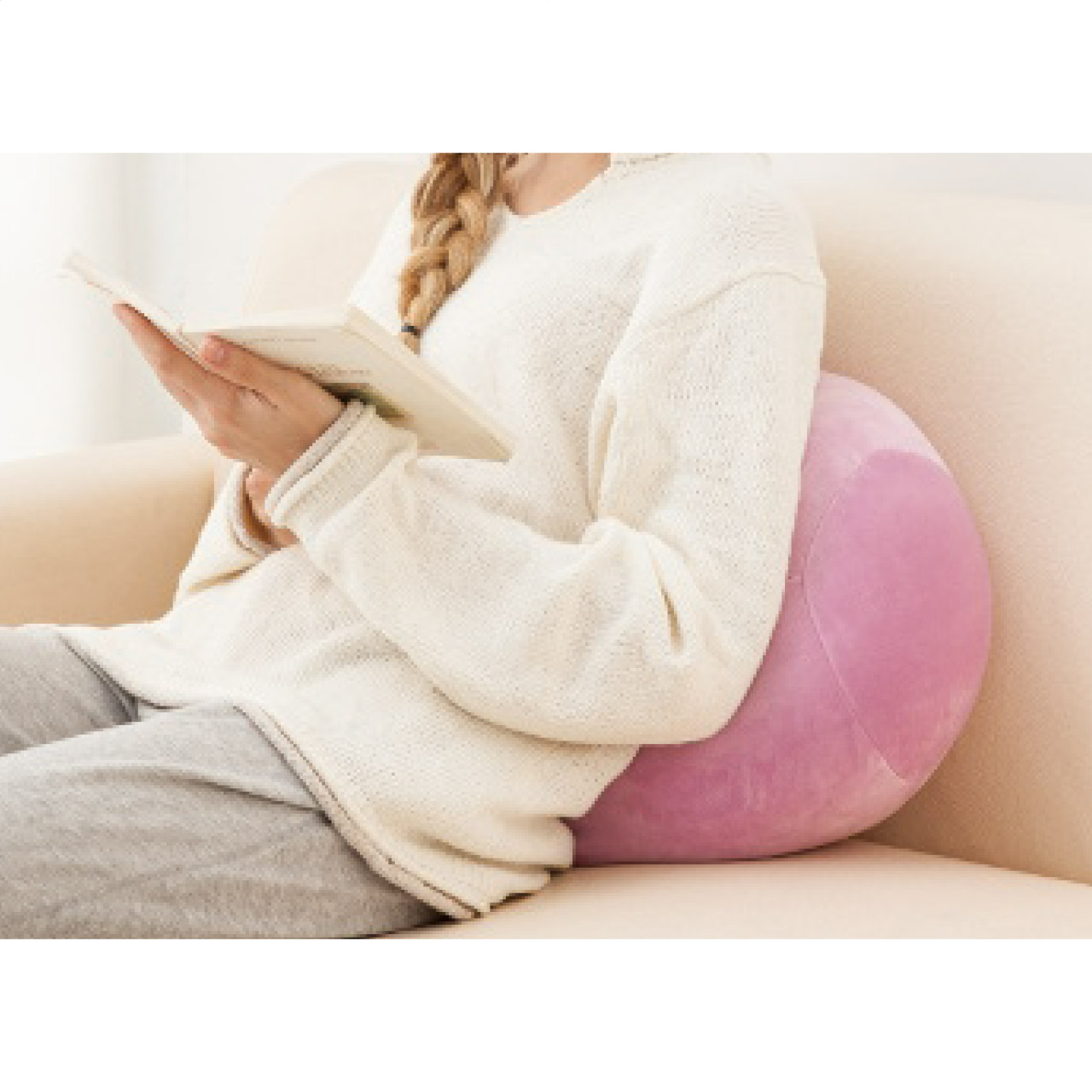 パリサ / フワモッチ エッグクッション ラズベリーピンク