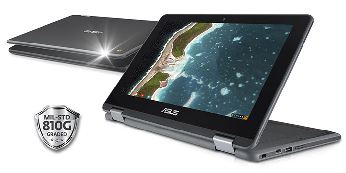 ASUS Chromebook Flip C213NA レビュー】最長12時間駆動する11.6型