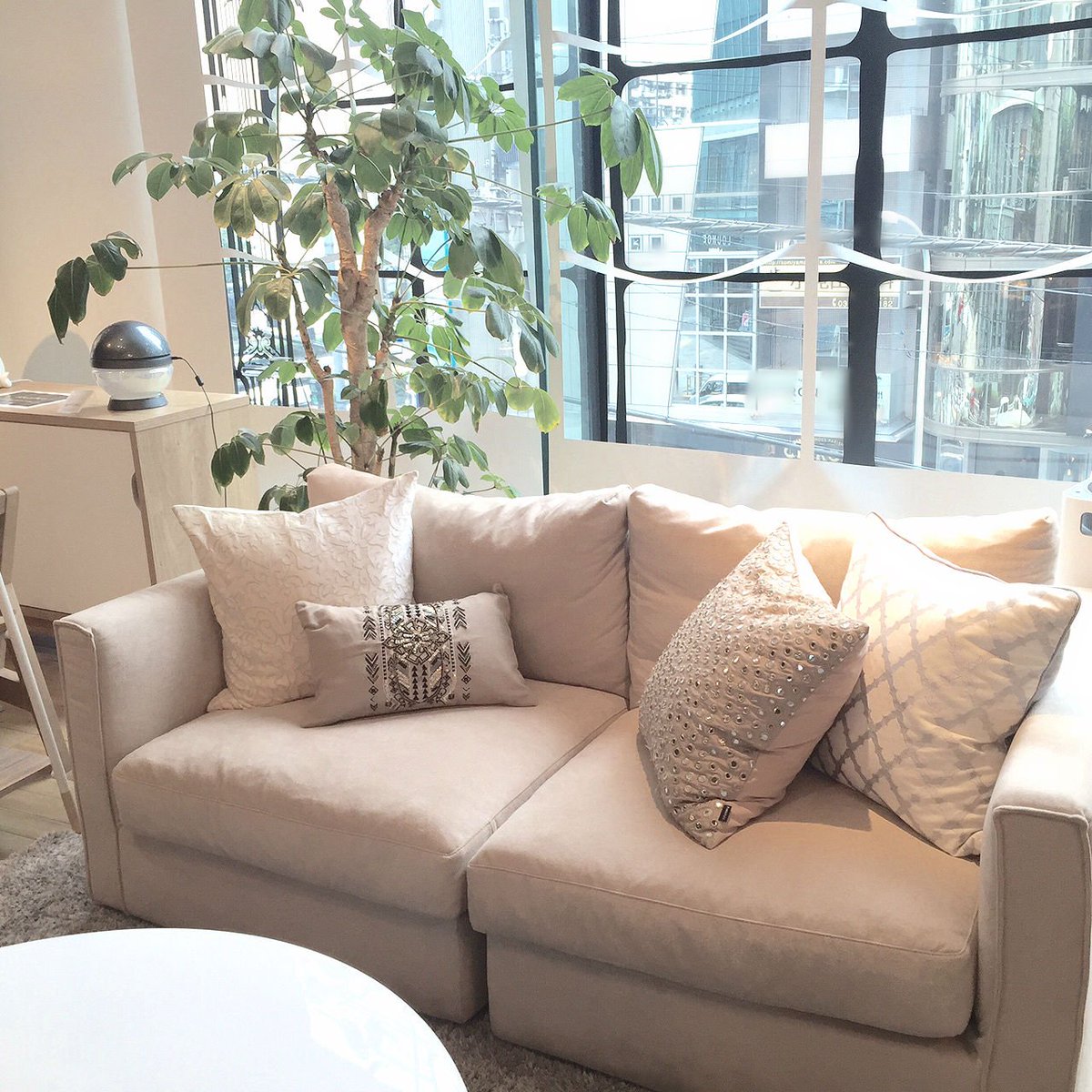 フランフランソファ シュエット 3S Francfrancソファ 3S ベージュ ベージュ