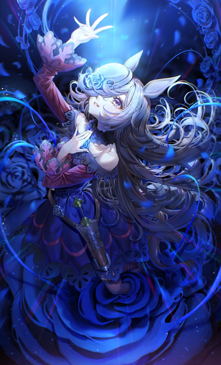 ウマ娘 #ライスシャワー 「貴方はみんなにとっての青いバラ」