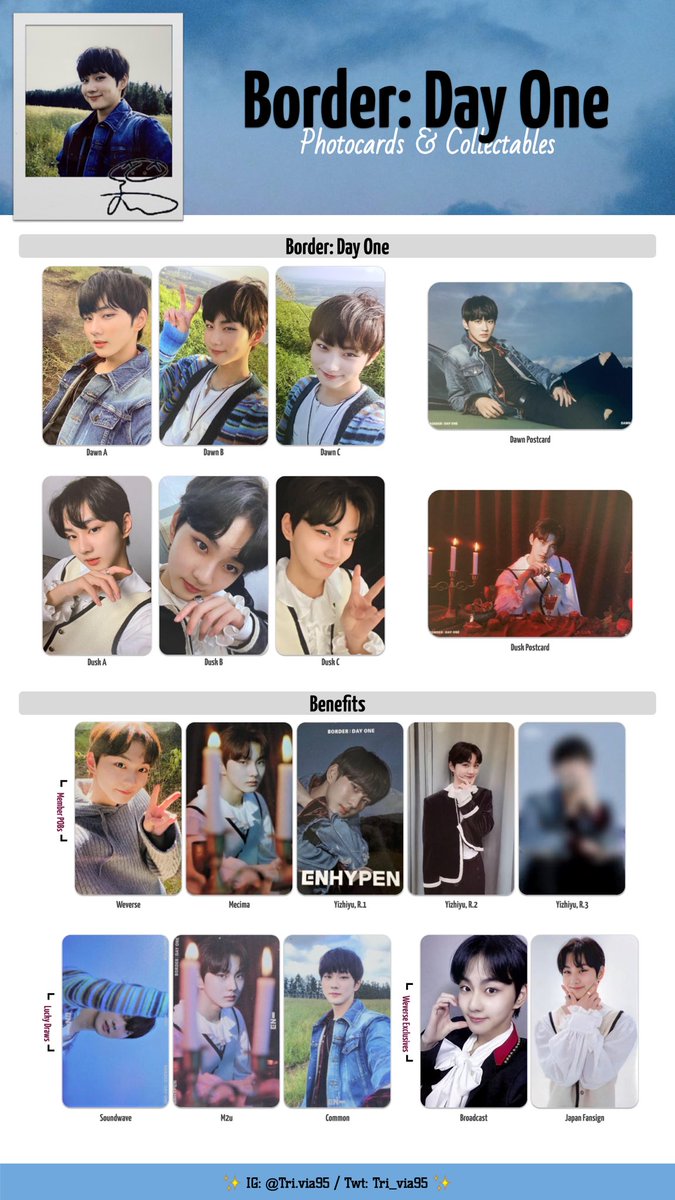 ENHYPEN ✨ Border: Day One - Individual Members Template