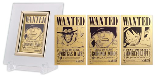 純金 キラポイさんONEPIECE 純金製 ルフィ 手配書 ワンピース カード