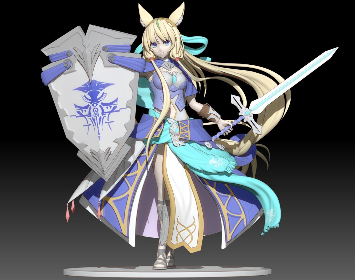 シャドバのミストリナ作りました！ #Zbrush #シャドウバース