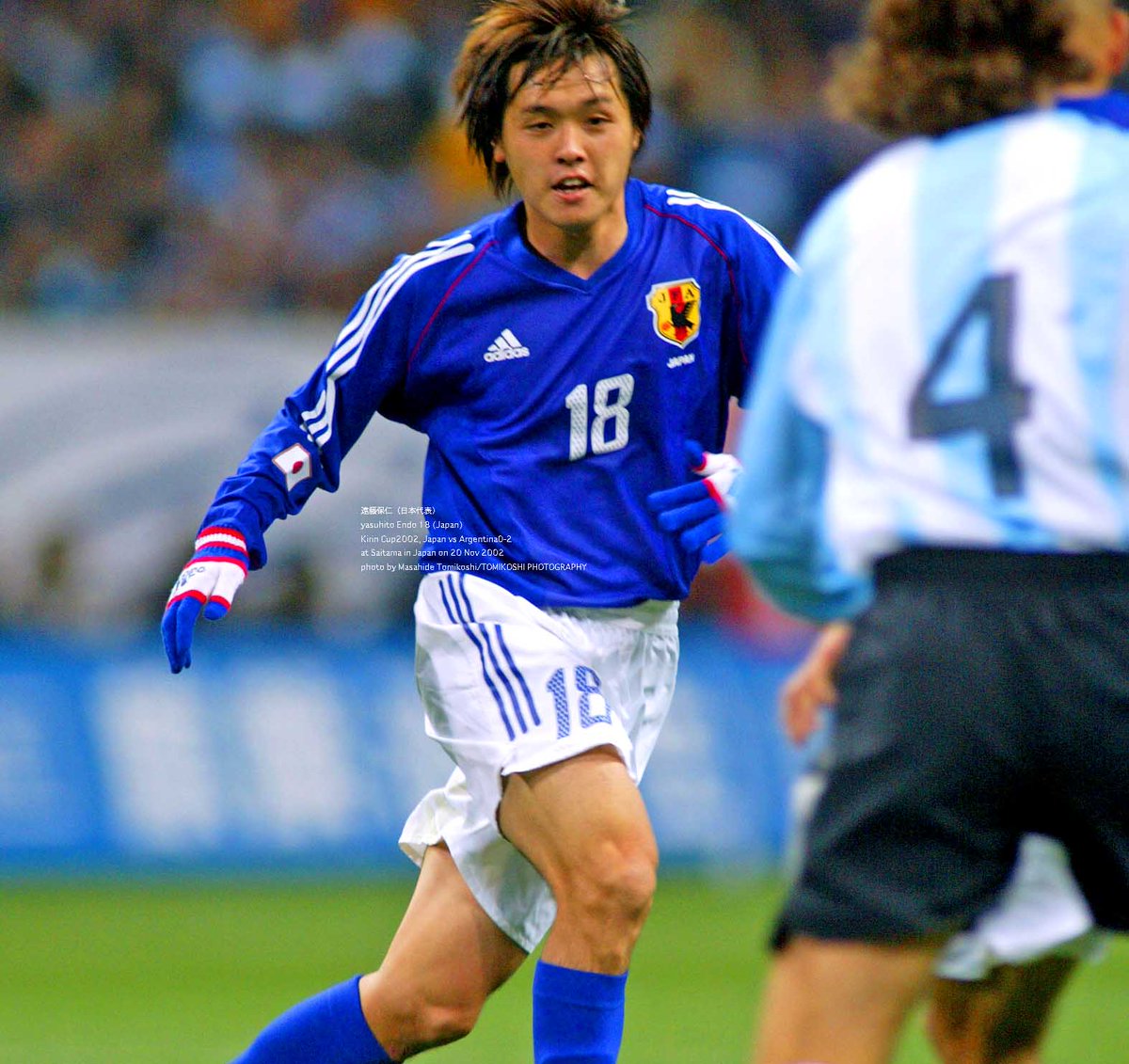 遠藤保仁（日本代表） Yasuhito Endo 18 (Japan) Kirin Cup2002, Japan