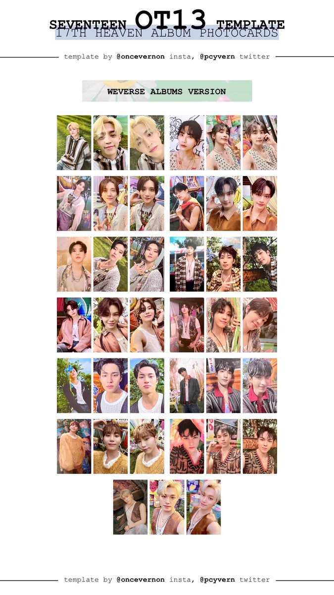 seventeen seventeenth heaven weverse albums version ver ot13