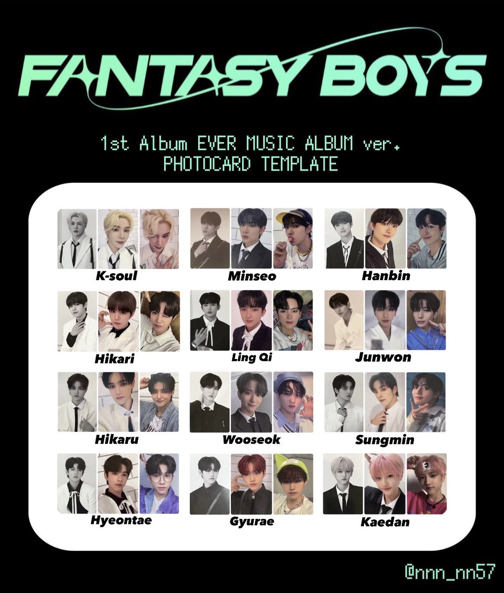 fantasyboys 1st album ever music album ver. カード型cd封入トレカ