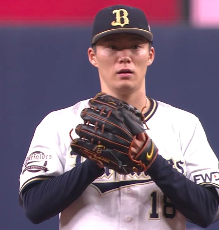 バファローズ·山本由伸投手のグラブ 前回とは異なるNIKEのグラブ