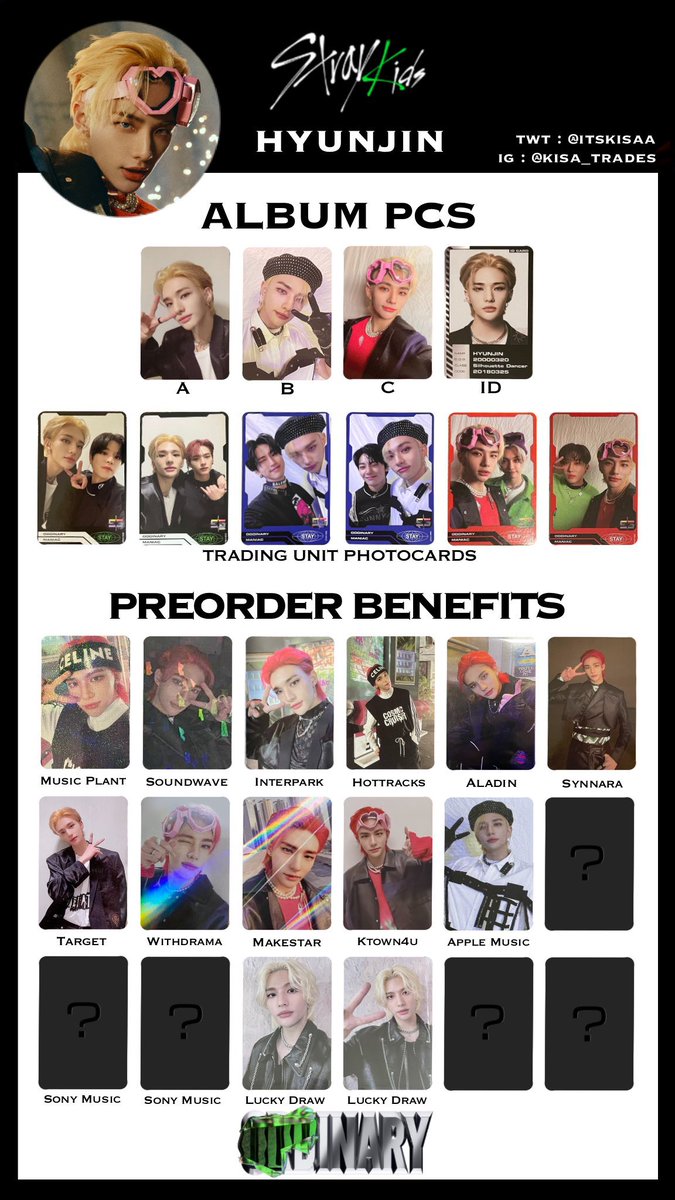 StrayKids スキズ 封入 特典 トレカ ヒョンジン