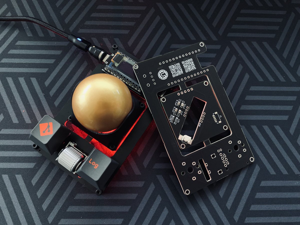 meishi trackball moduleを作りました。名刺サイズの自作トラック