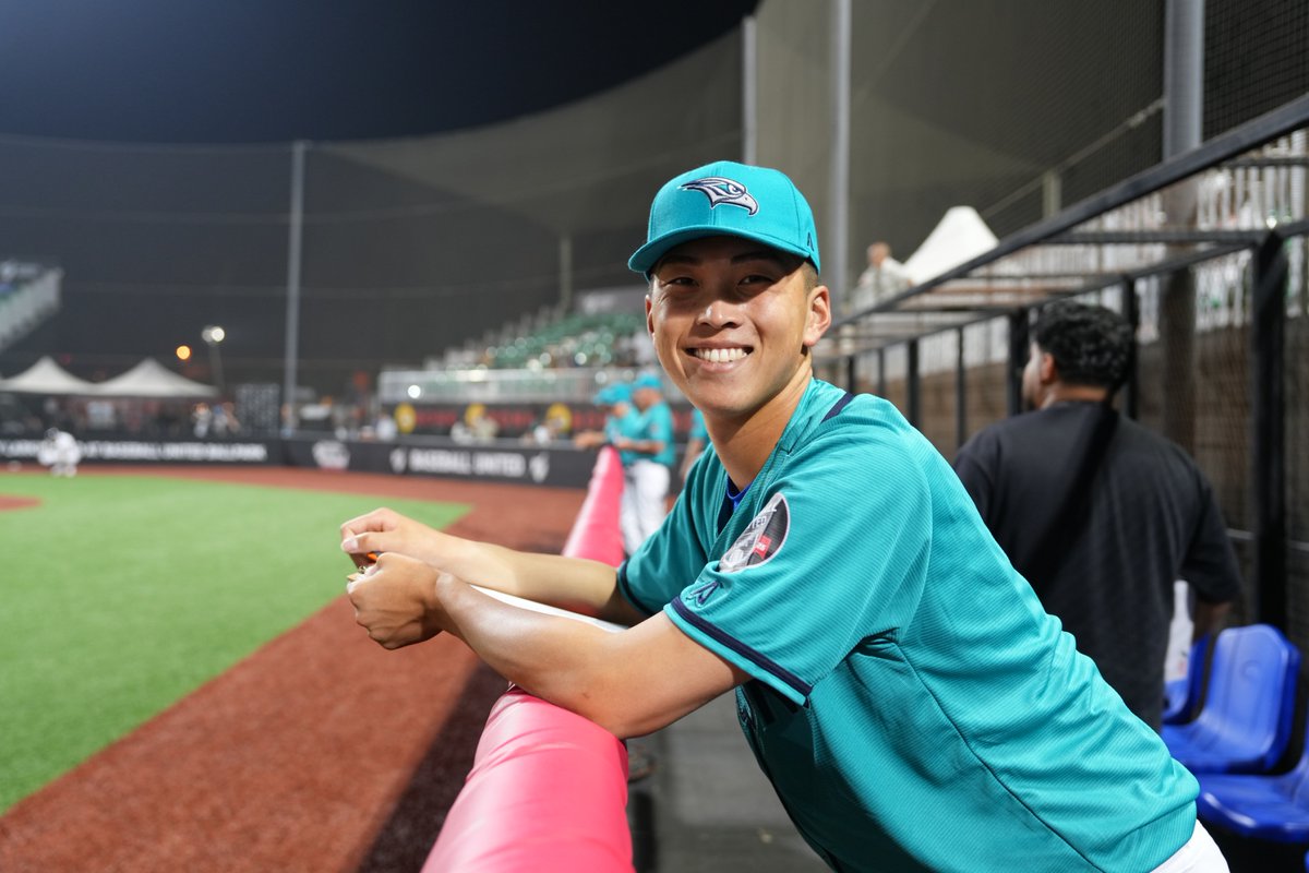 ドバイ ウインターリーグ情報🇦🇪】 昨日の #田内真翔 選手の躍動写真