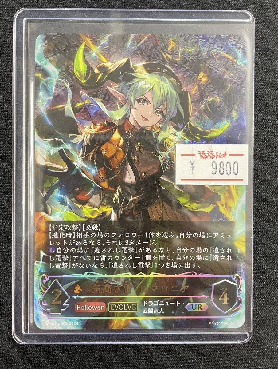 気高き雷・ロマロニア UR シャドウバースエボルヴ 気高き雷