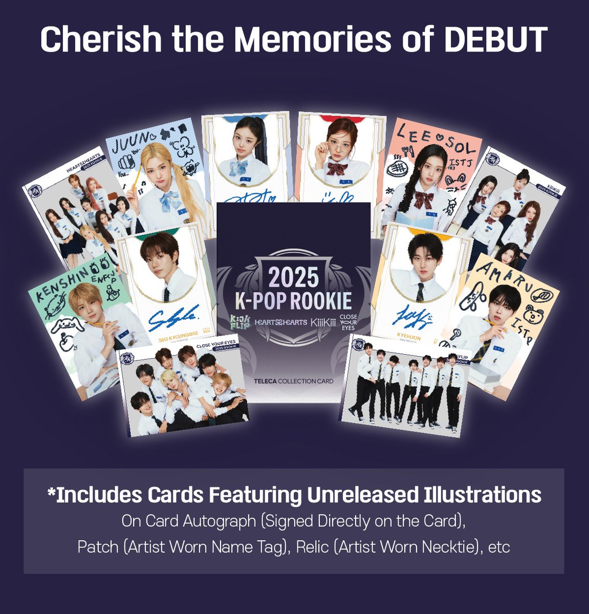 💖【2025 K-POP ROOKIE TELECA COLLECTION CARD】 韓国トレカブランド