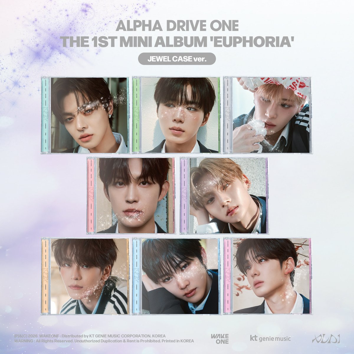 ALPHA DRIVE ONE THE 1ST MINI ALBUM [EUPHORIA] ジュエルケース 詳細