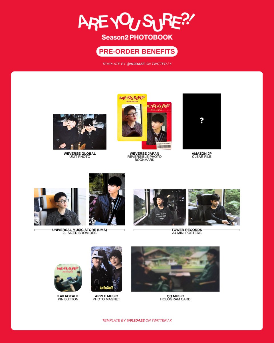 BTS JIMIN JK JUNGKOOK TRAVEL SHOW AYS S2 POBs PRE-ORDER BENEFITS