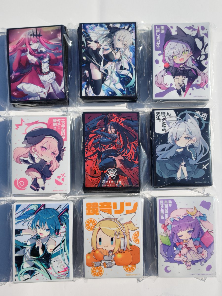 速報ー！！ 冬コミ新作スリーブが仕上がりました✨ いい感じに出来て