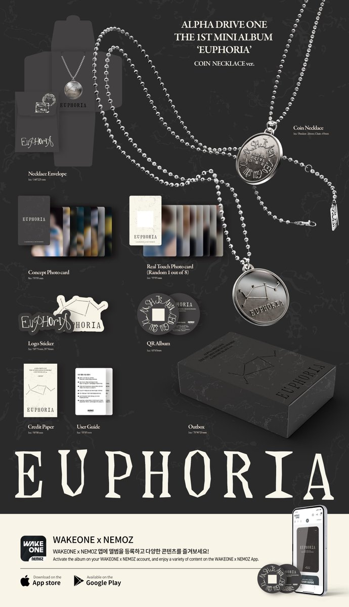 ALPHA DRIVE ONE 1st Mini Album 'EUPHORIA'🏎️ コインネックレス