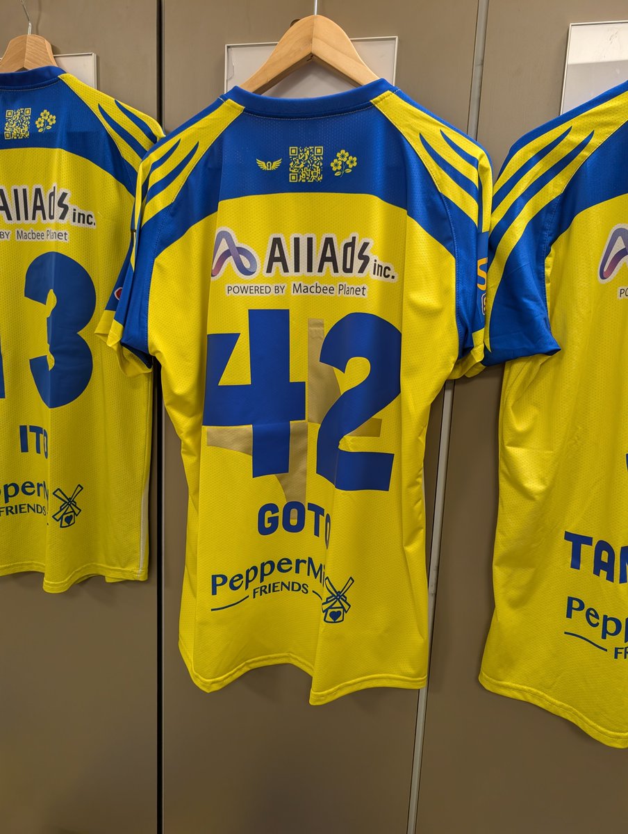 本日、着用予定です👕 クラブの歴史において、この特別ロゴ入り